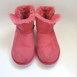 Ugg Mini Bailey Button II Suede Booties